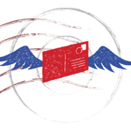 Cascadia Poetics Lab 2023 Poetry Postcard Fest, by Fayra Teeters